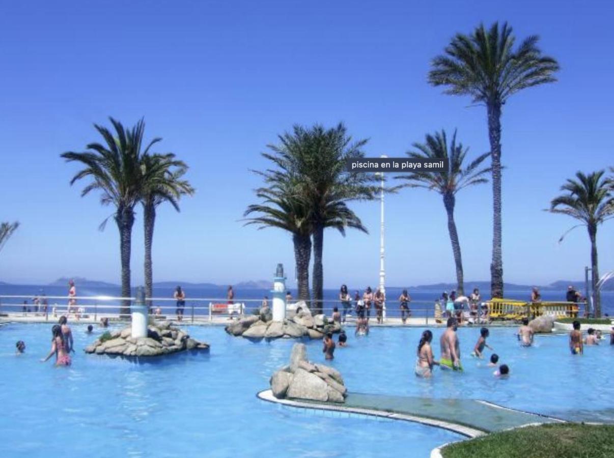 Samil Apartment, Primera Linea De Playa Con Wifi Y Garaje Vigo Ngoại thất bức ảnh